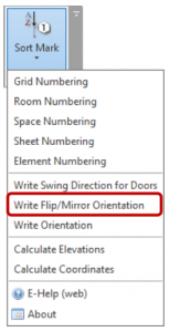 Sort Mark functions-Flip_Mirror orientation