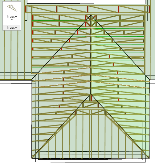 First design of roof front