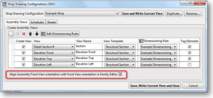 How to control Revit element orientation in assembly front view-1