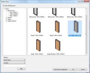 Replace Revit element with BIM Tree Manager-2