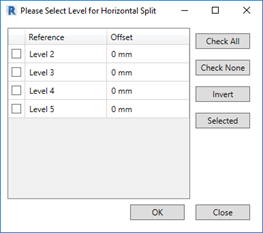 Split walls in Revit model horizontally by selected levels or reference planes