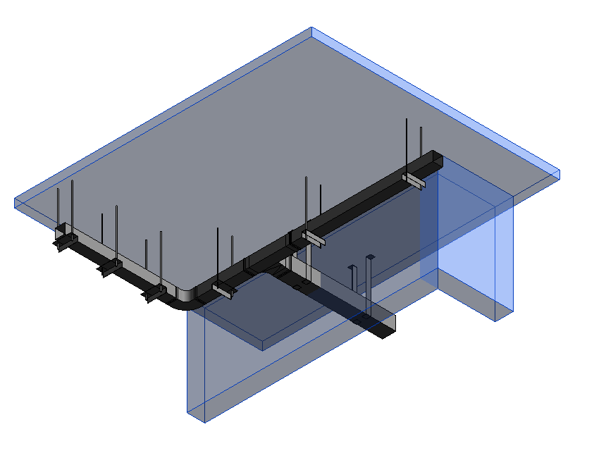 ductwork supported by MEP Fabrication Hangers in Autodesk Revit
