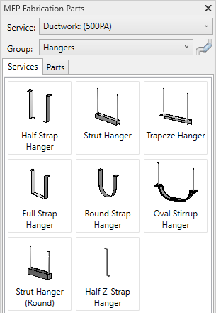 MEP Fabrication Hangers in Autodesk Revit