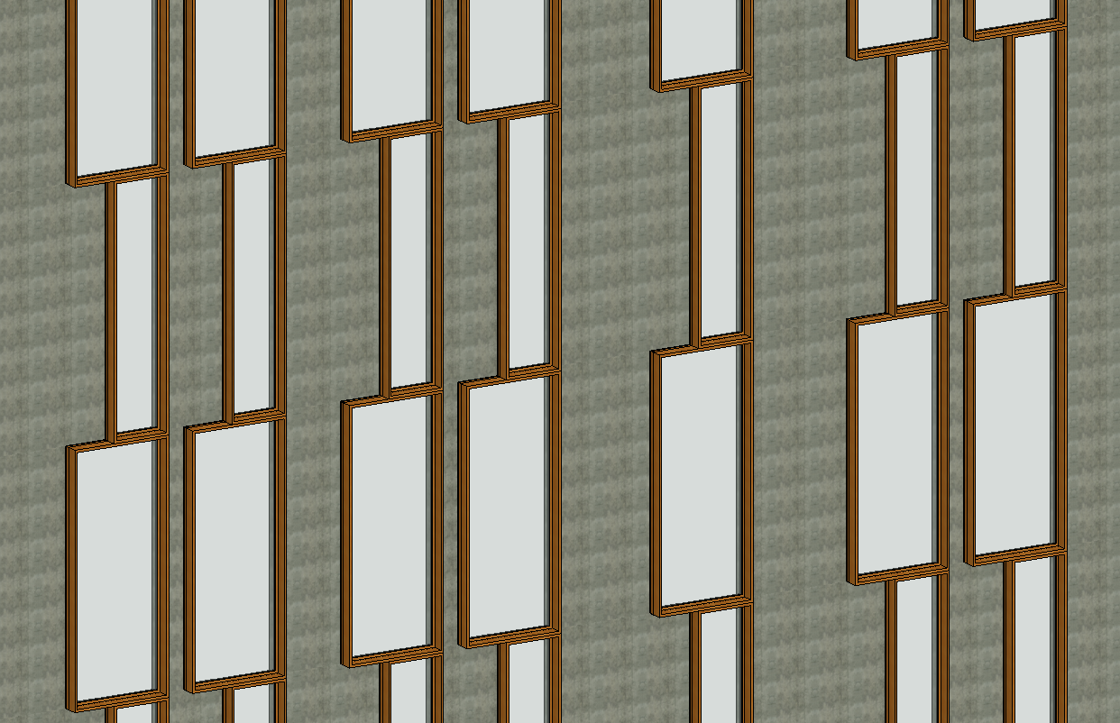 Realistic view of ventilated facade