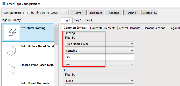 Apply Tag Filters in Revit view