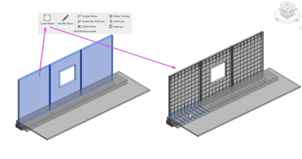 Modeling rebar for precast wall panels in Revit