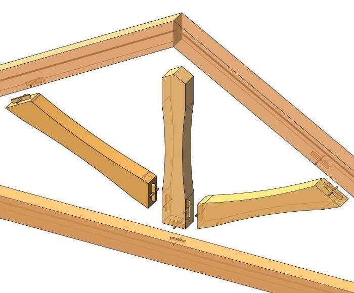 Heavy timber truss joins