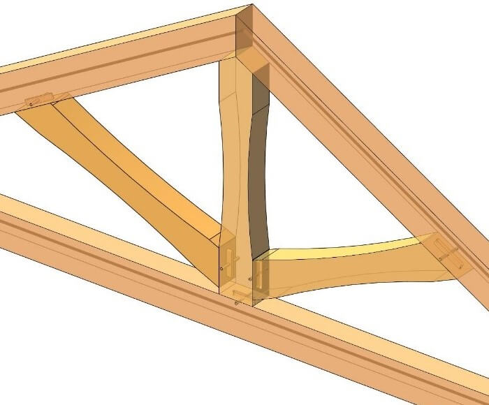 Heavy timber truss