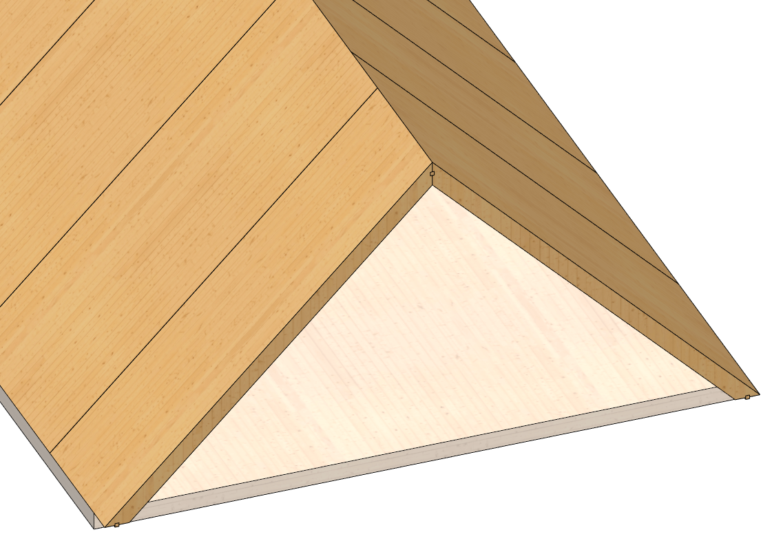CLT roof panels in Revit