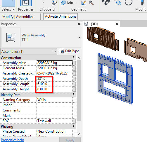 wall assembly in Revit
