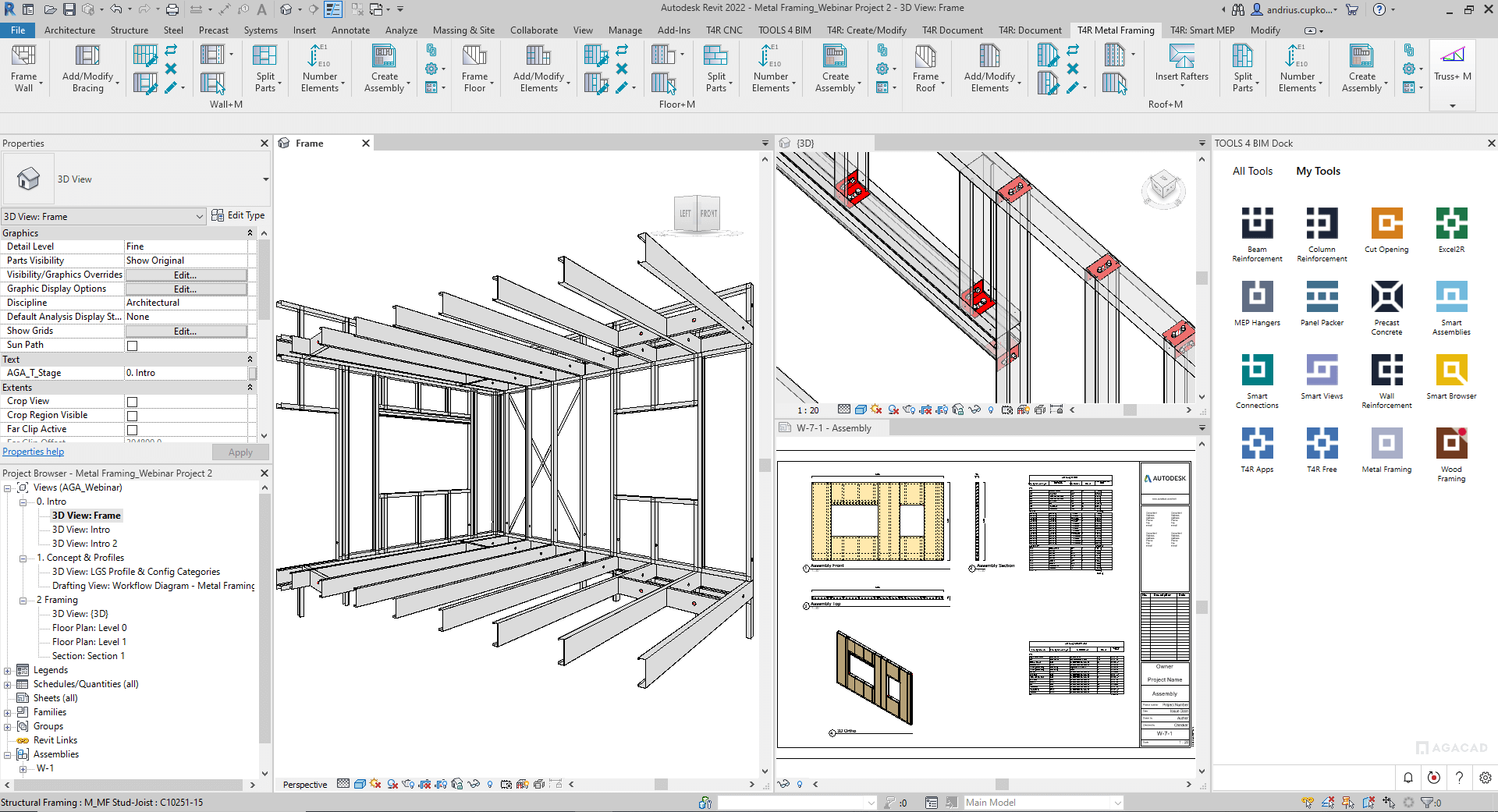 Gendanne tab marv Framing LGS buildings in Revit doesn't have to be slow and tedious – BIM  Software & Autodesk Revit Apps T4R (Tools for Revit)